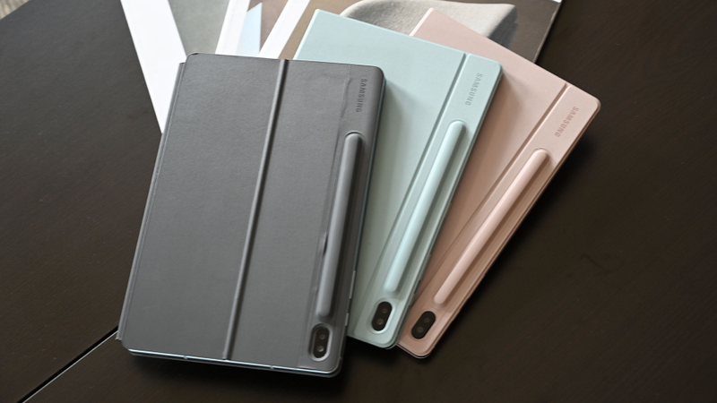 The Galaxy Tab will be available in three colors: gray, cloud blue, and rose blush. And while it might look a bit ugly, the indent in the Tab S6's covers should ensure you won’t lose the Samsung’s new S-Pen.